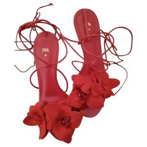 RED ZARA HEELS